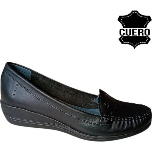 Mujer TIME VEROCHY Negro Mocasin  Cuero Mujer Tv31