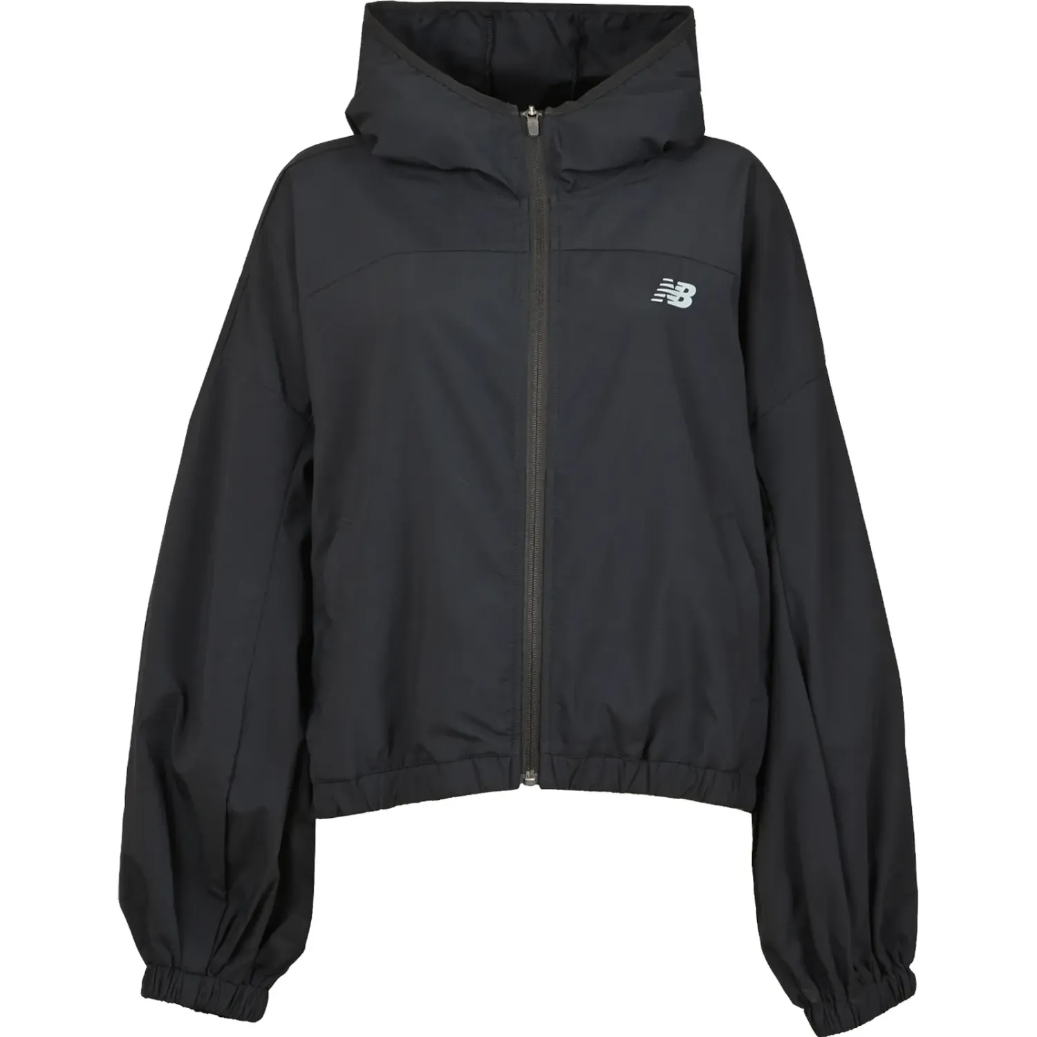 Casaca New Balance Training Mujer Sport Woven Jacket color negro | Platanitos