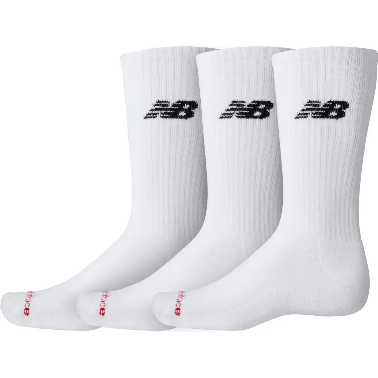 Medias New Balance Deportiva Unisex Everyday Crew 3 Pairs color blanco | Platanitos