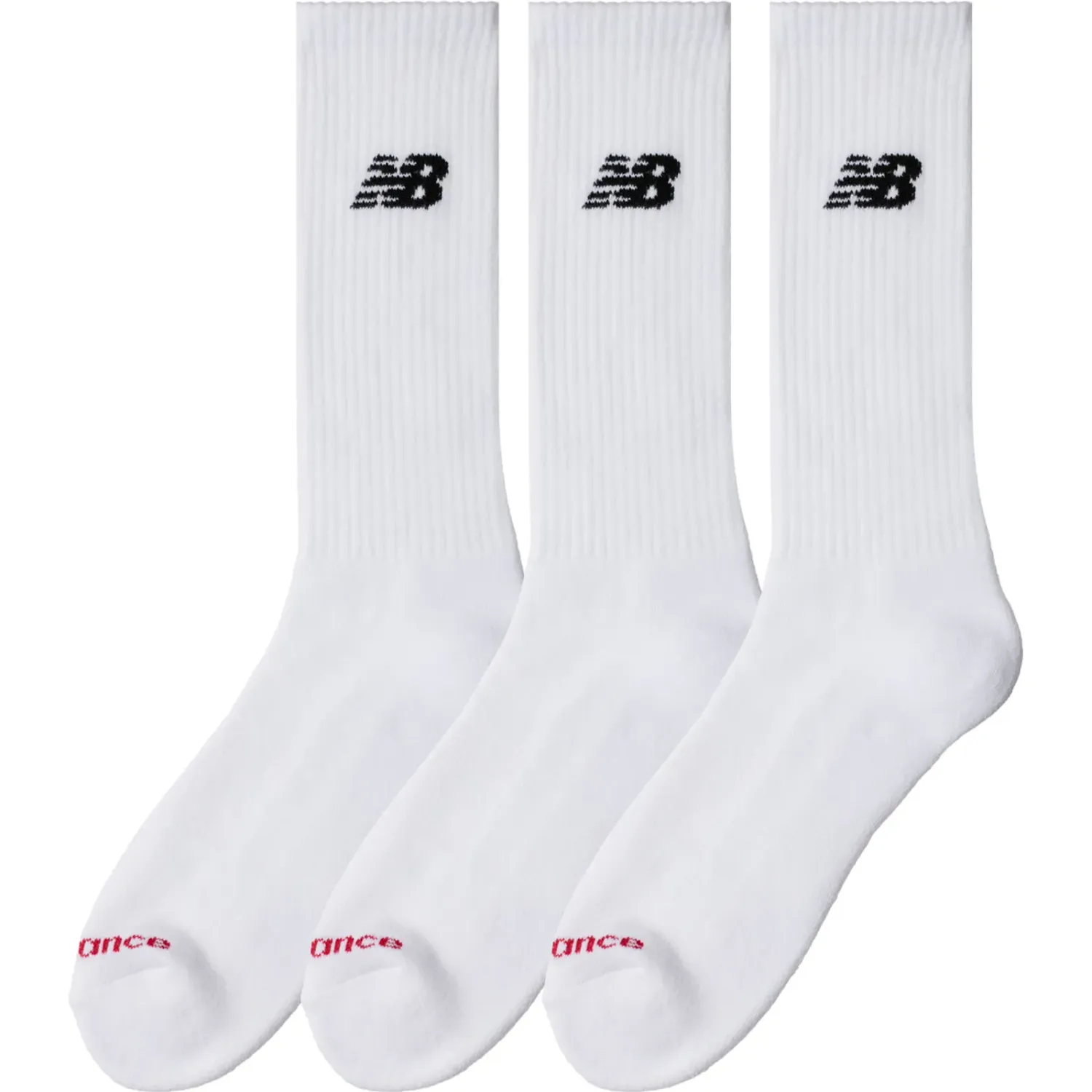 Medias New Balance Deportiva Unisex Everyday Crew 3 Pairs color blanco | Platanitos