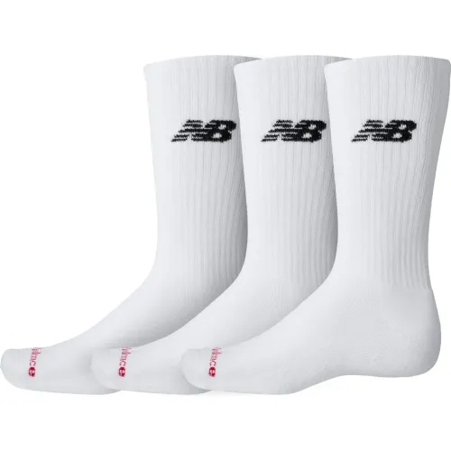 Medias New Balance Deportiva Unisex Everyday Crew 3 Pairs color blanco | Platanitos