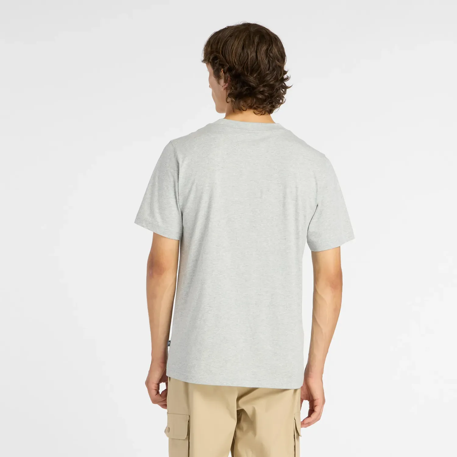 Polo New Balance Deportiva Hombre Miler T-Shirt color gris | Platanitos