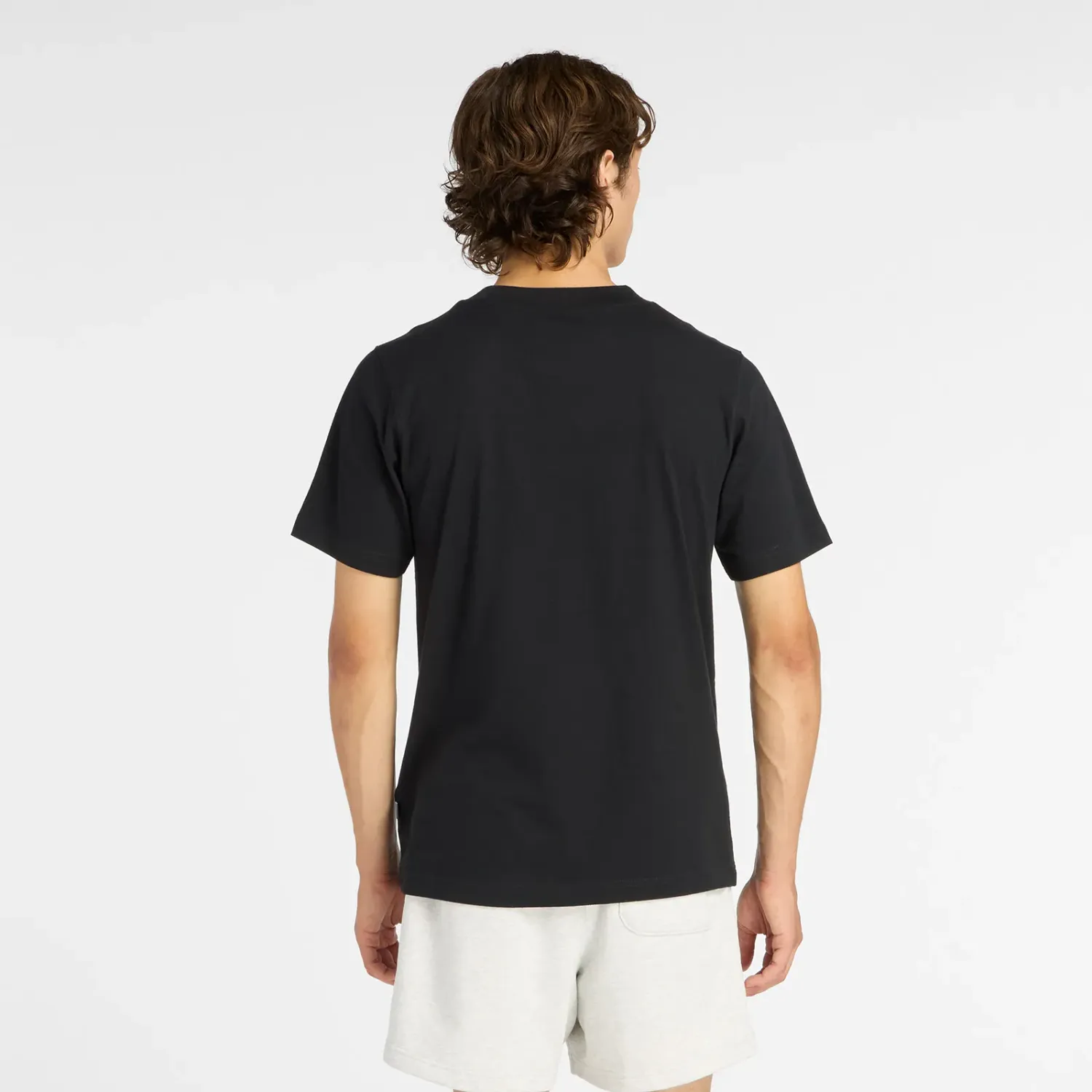 Polo New Balance Deportiva Hombre Miler T-Shirt color negro | Platanitos