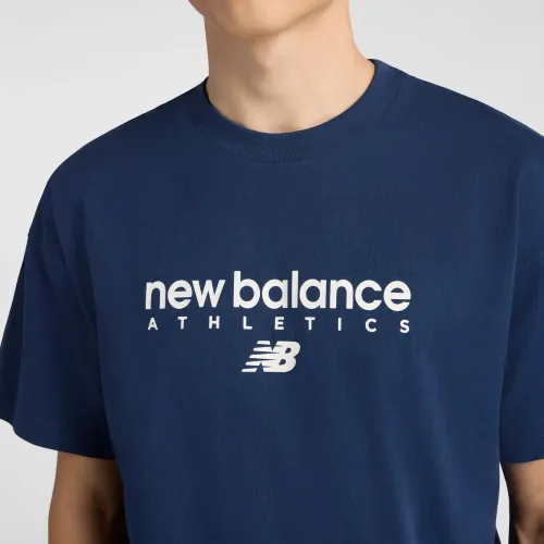 New Balance Polo Deportiva Hombre Linear Graphic T-Shirt