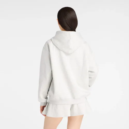New Balance Polera Deportiva Mujer Linear Heritage Fleece Hoodie