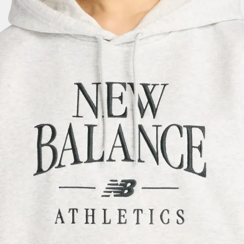 New Balance Polera Deportiva Mujer Linear Heritage Fleece Hoodie