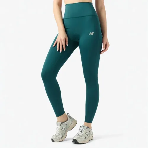 Legging New Balance Training Mujer Nb Essential High Rise Legging 25 color verde | Platanitos