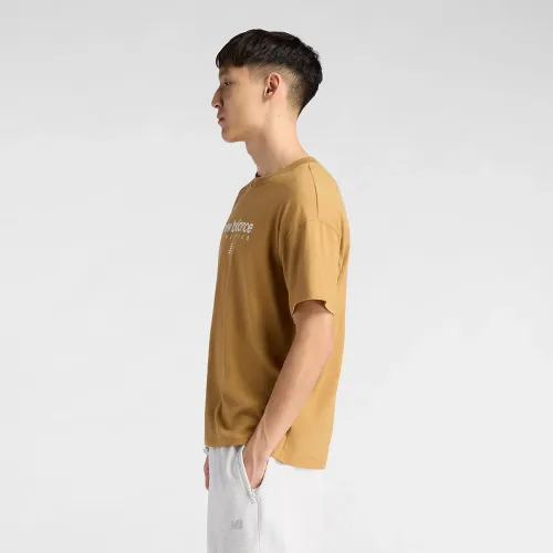 New Balance Polo Deportiva Hombre Linear Graphic T-Shirt