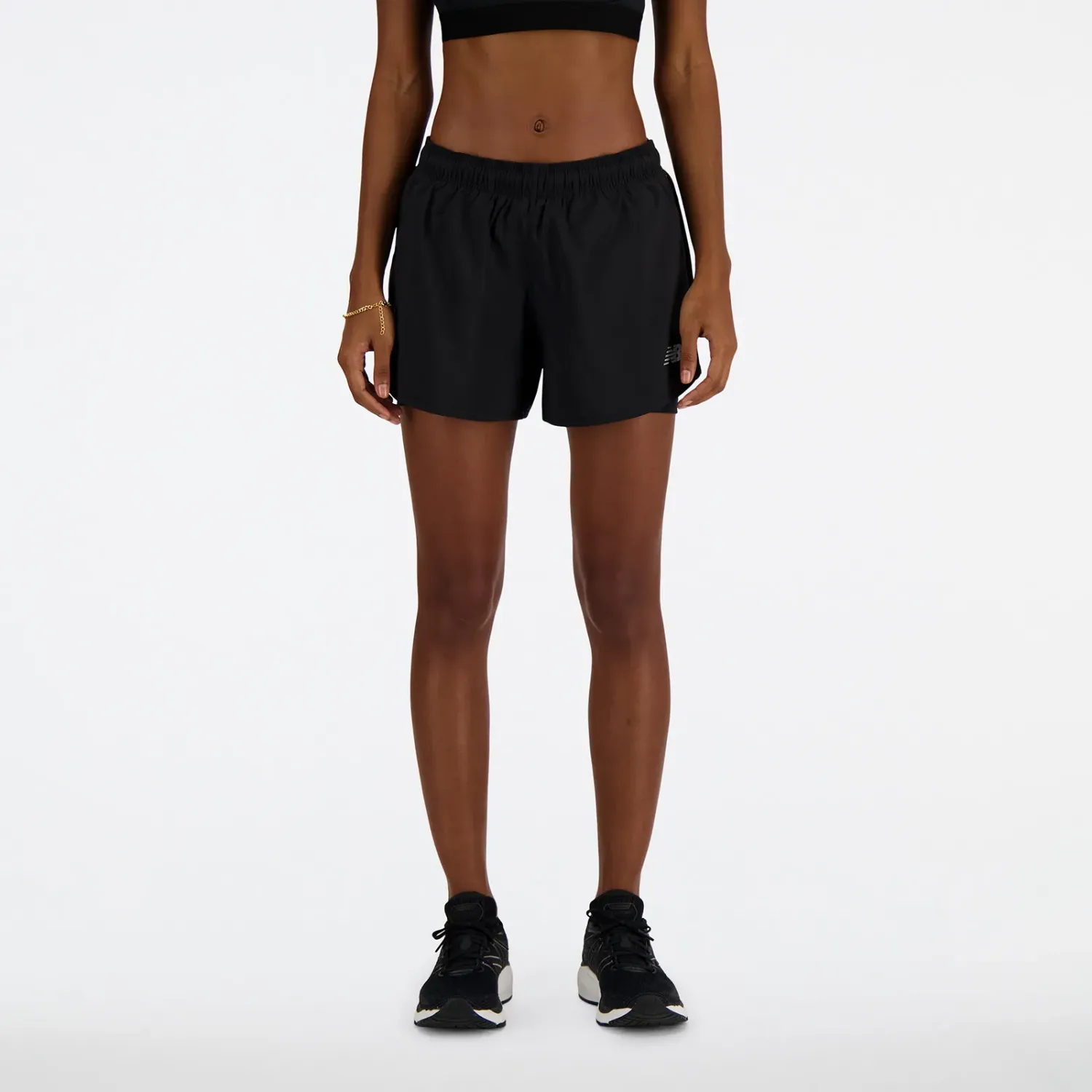 Short New Balance Running Mujer Sport Essentials 2-In-1 Short 3 color negro | Platanitos