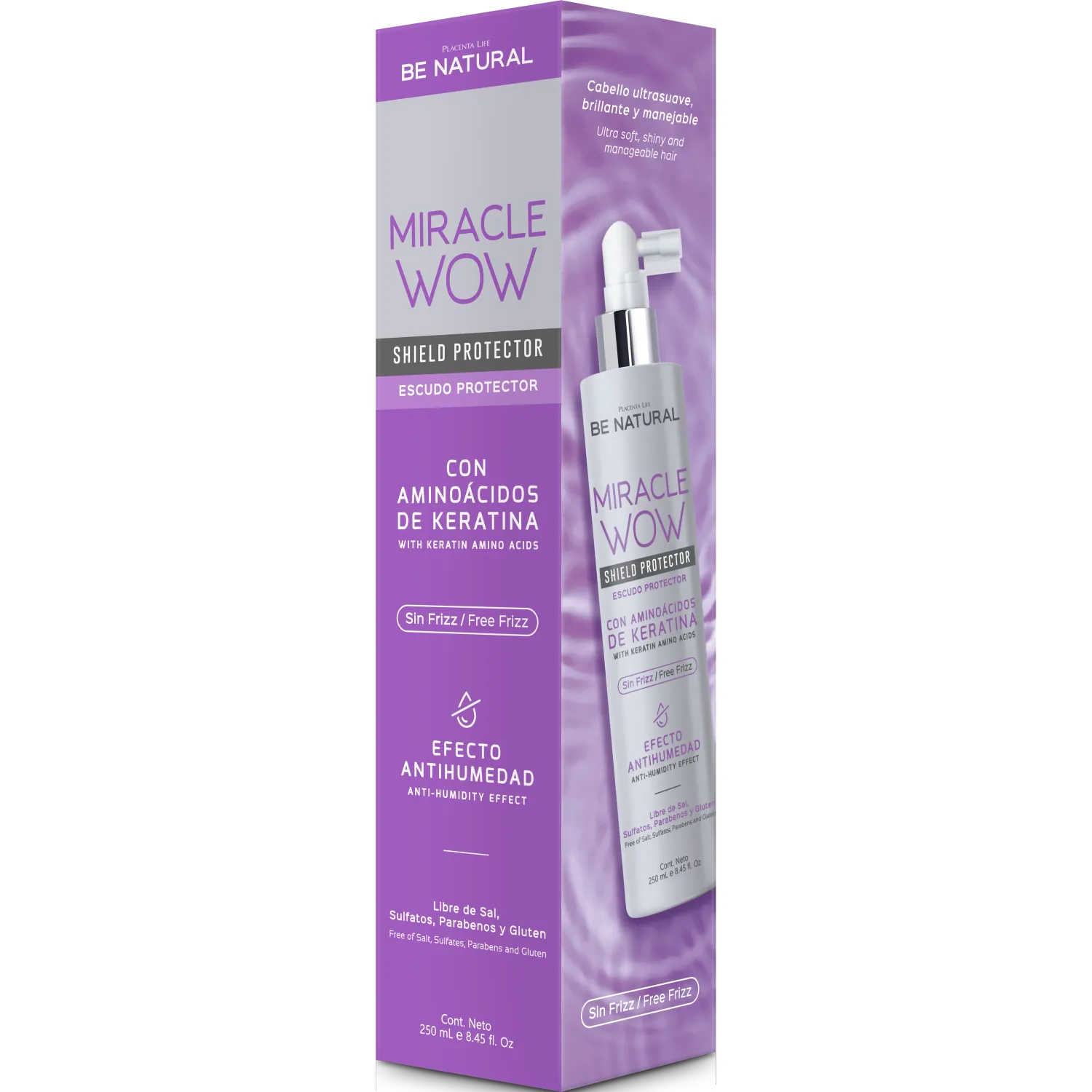 BE NATURAL Miracle Be Natural Wow Shield Protector 250ml Be Natural color morado | Platanitos
