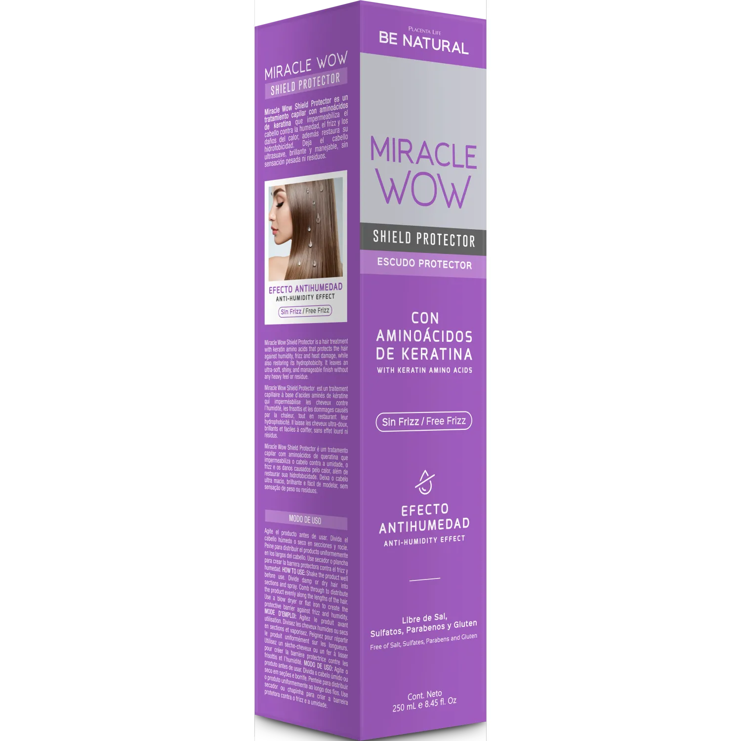 BE NATURAL Miracle Be Natural Wow Shield Protector 250ml Be Natural color morado | Platanitos