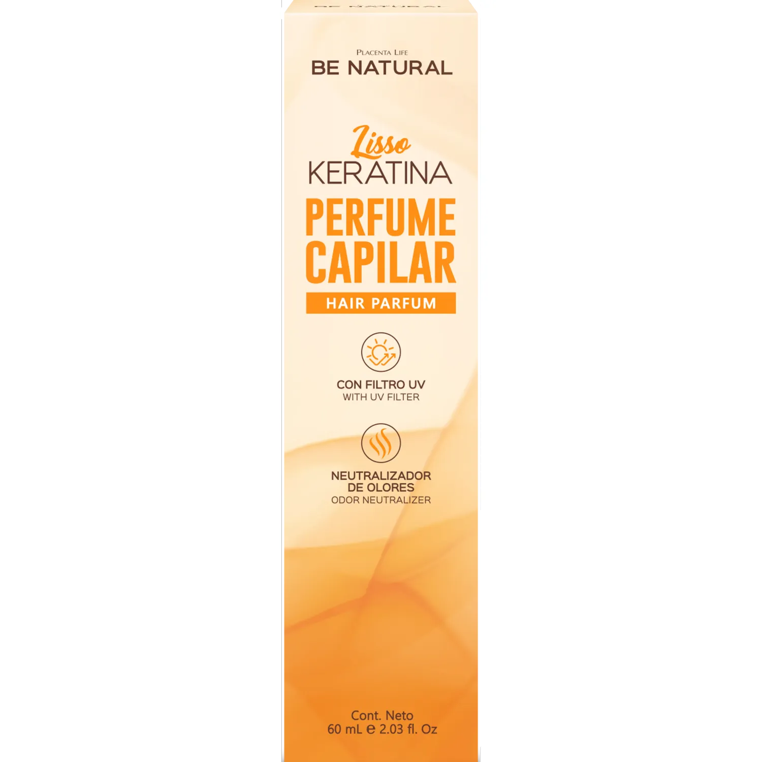BE NATURAL Perfume Be Natural Capilar Lisso Keratina 60ml Be Natural color naranja | Platanitos