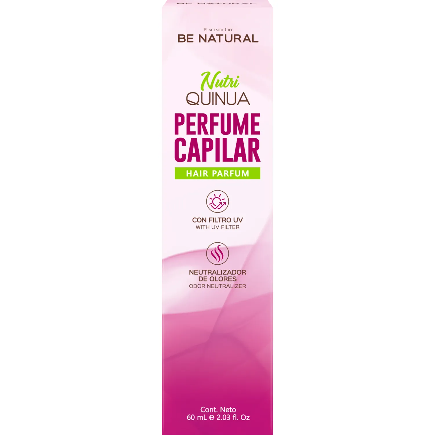 BE NATURAL Perfume Be Natural Capilar Nutri Quinua 60ml Be Natural color rosa | Platanitos