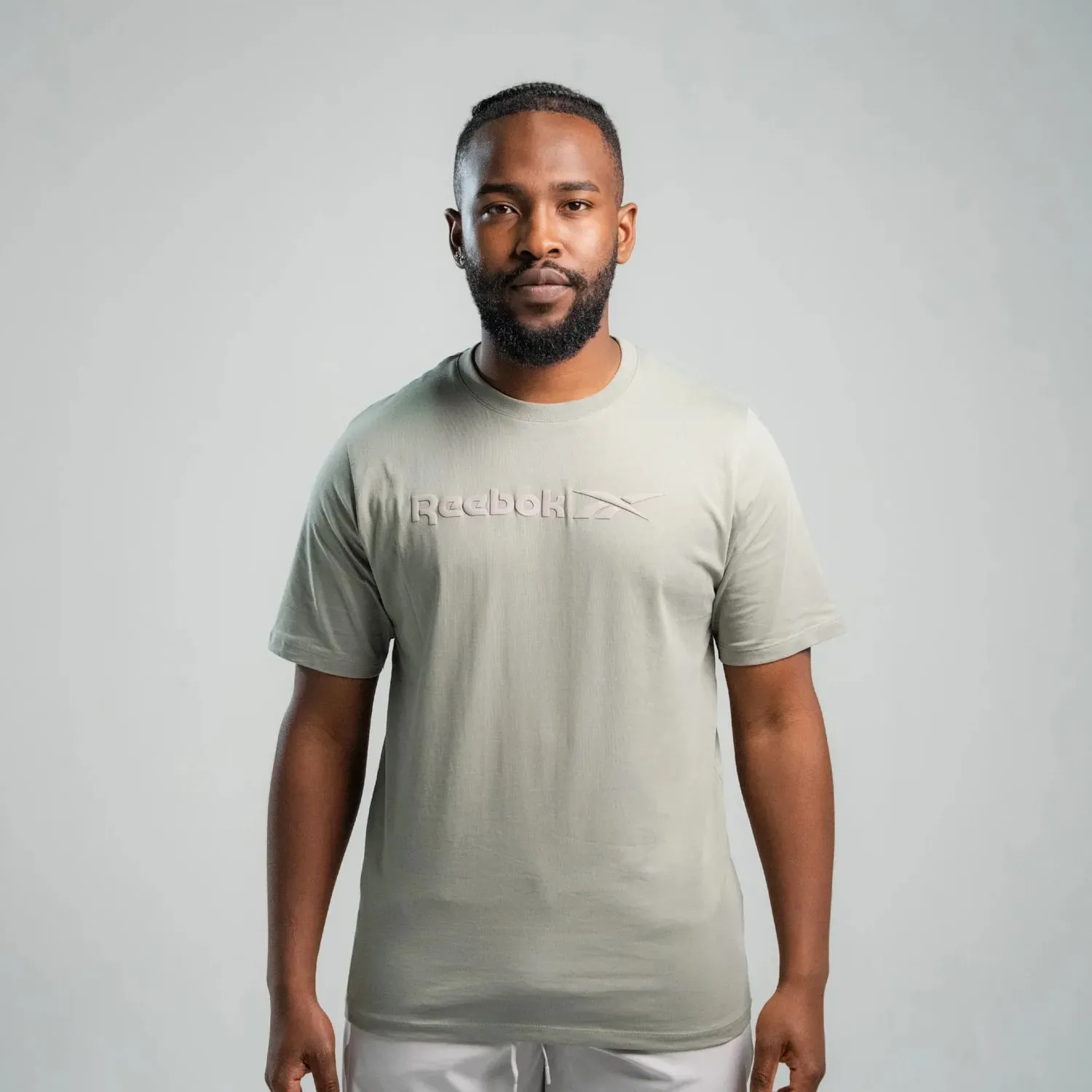 Polo Reebok Deportiva Hombre Big Long Logo color verde | Platanitos