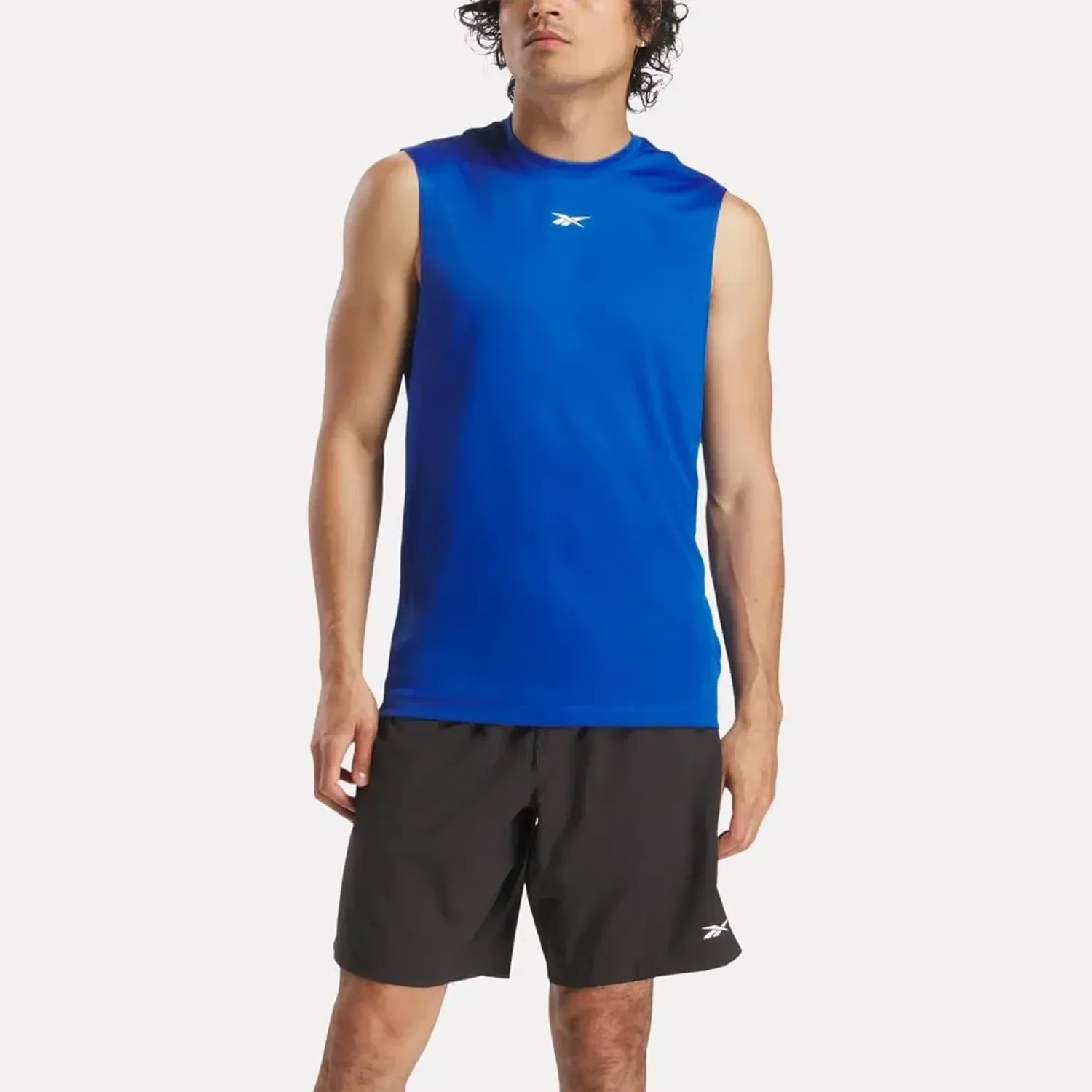 Polo Reebok Training Hombre Id Train Slvls Tech color azul | Platanitos