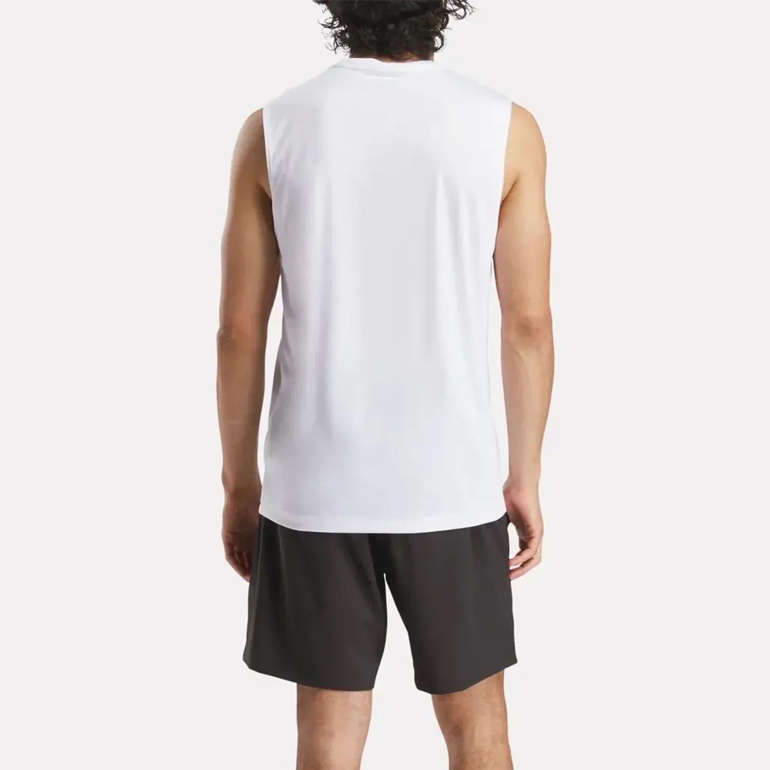 Polo Reebok Training Hombre Id Train Slvls Tech color blanco | Platanitos