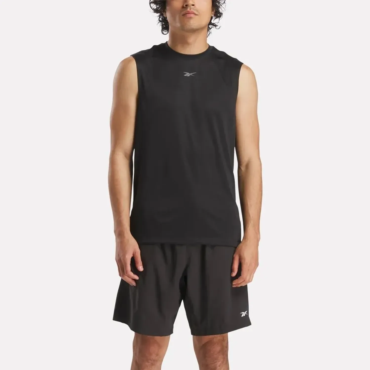 Polo Reebok Training Hombre Id Train Slvls Tech color negro | Platanitos