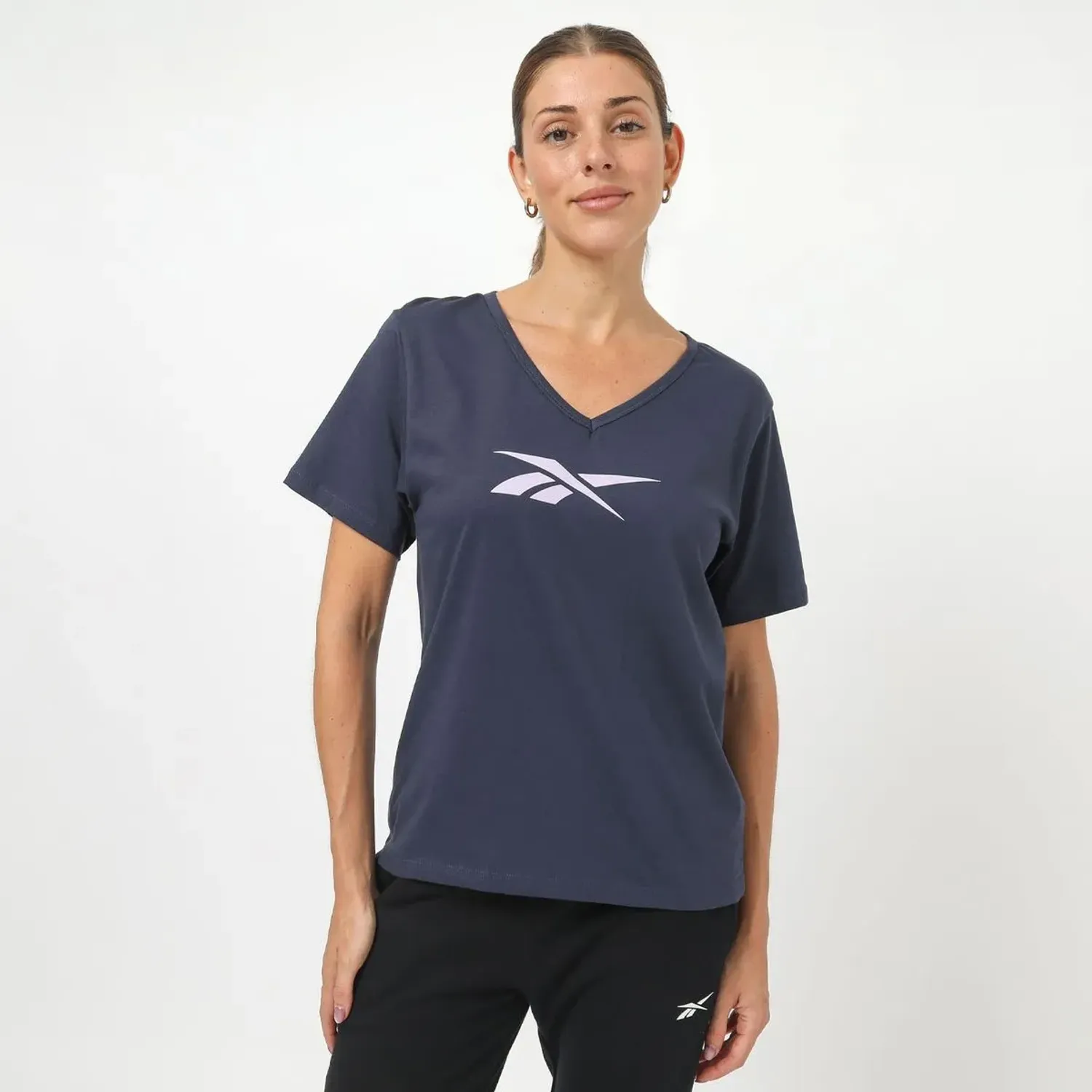Polo Reebok Deportiva Mujer W Mid Chest Logo color azul | Platanitos