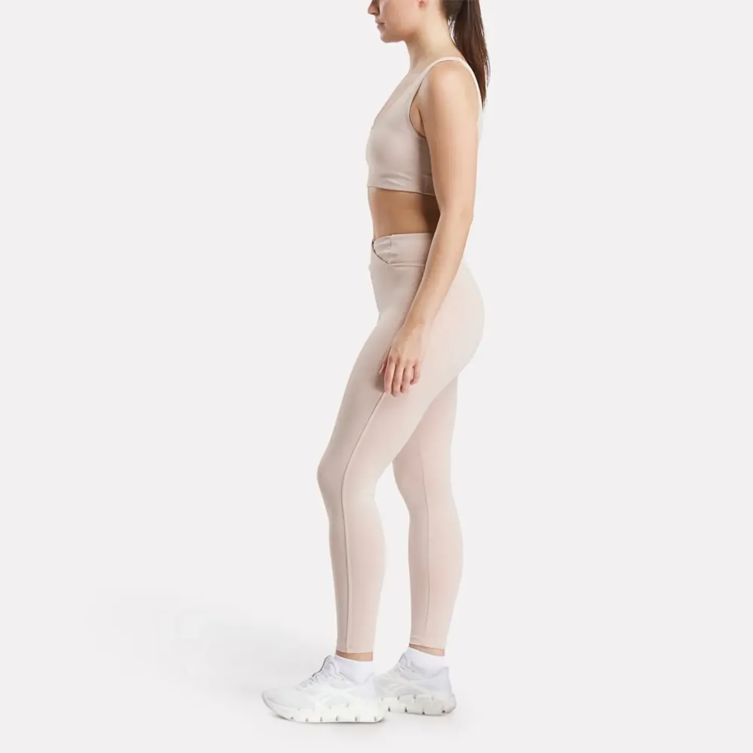 Leggins Reebok Deportiva Mujer Lux Hi-Rise Tight color rosa | Platanitos