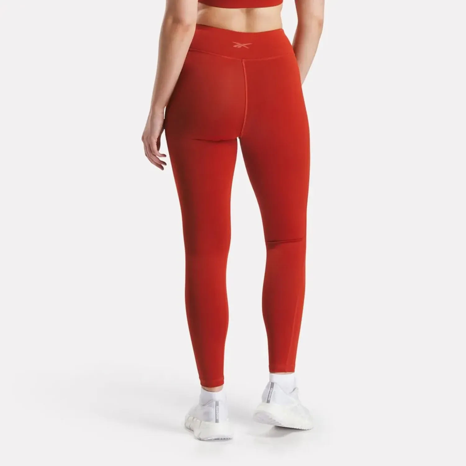 Leggins Reebok Deportiva Mujer Lux Hi-Rise Tight color rojo | Platanitos