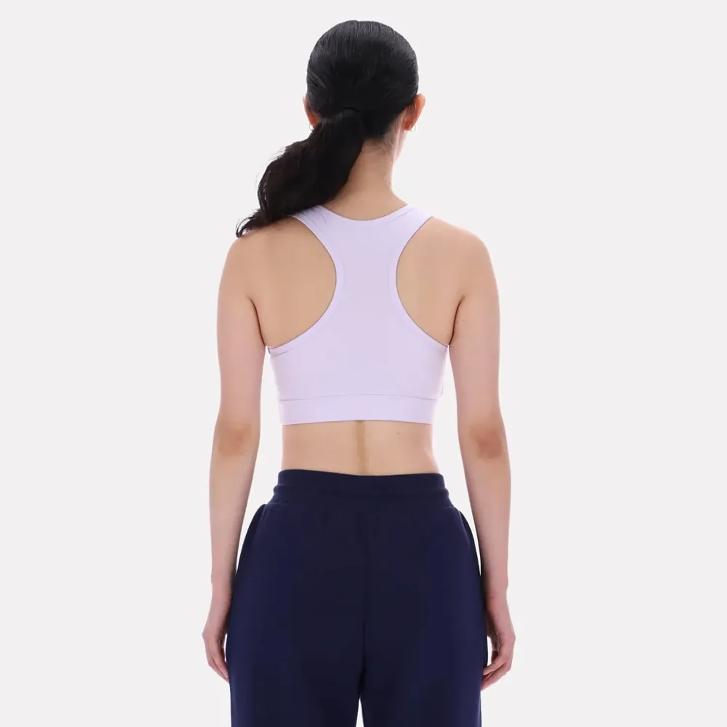 Top Reebok Deportiva Mujer Piper Scoop Neck Small Logo color morado | Platanitos