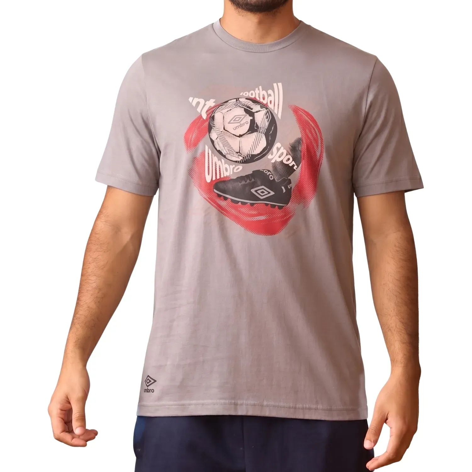 Polo Umbro Manga Corta Algodón Hombre Umbro Taupe color taupe oscuro | Platanitos