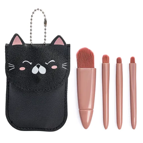 LIMONI Set De Brochas 4 Piezas + Estuche Blackcat