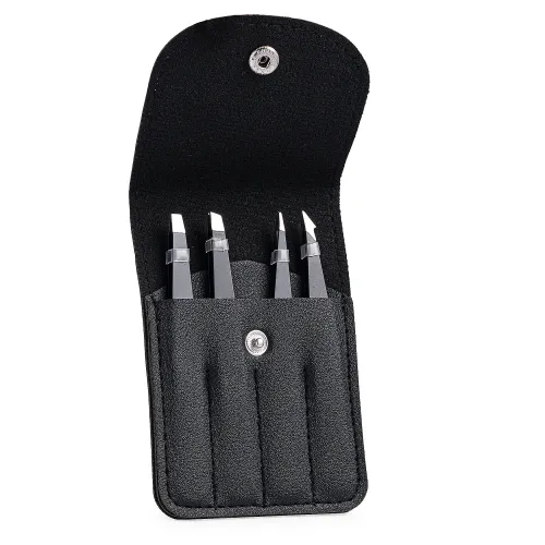 LIMONI Set De Pinzas 4 Piezas + Estuche Nara