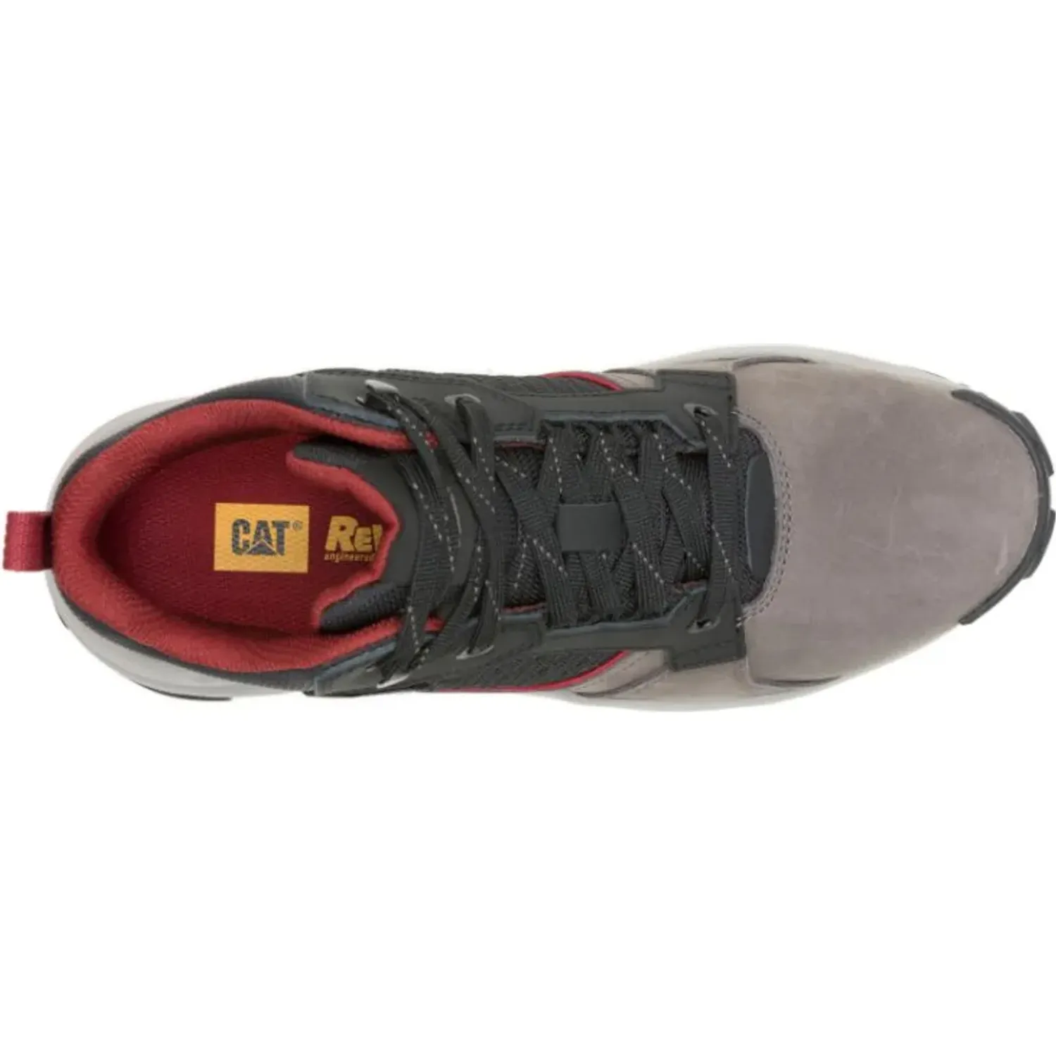 Botin Cat Urbano Hombre Grapple Leather Mid color gris | Platanitos