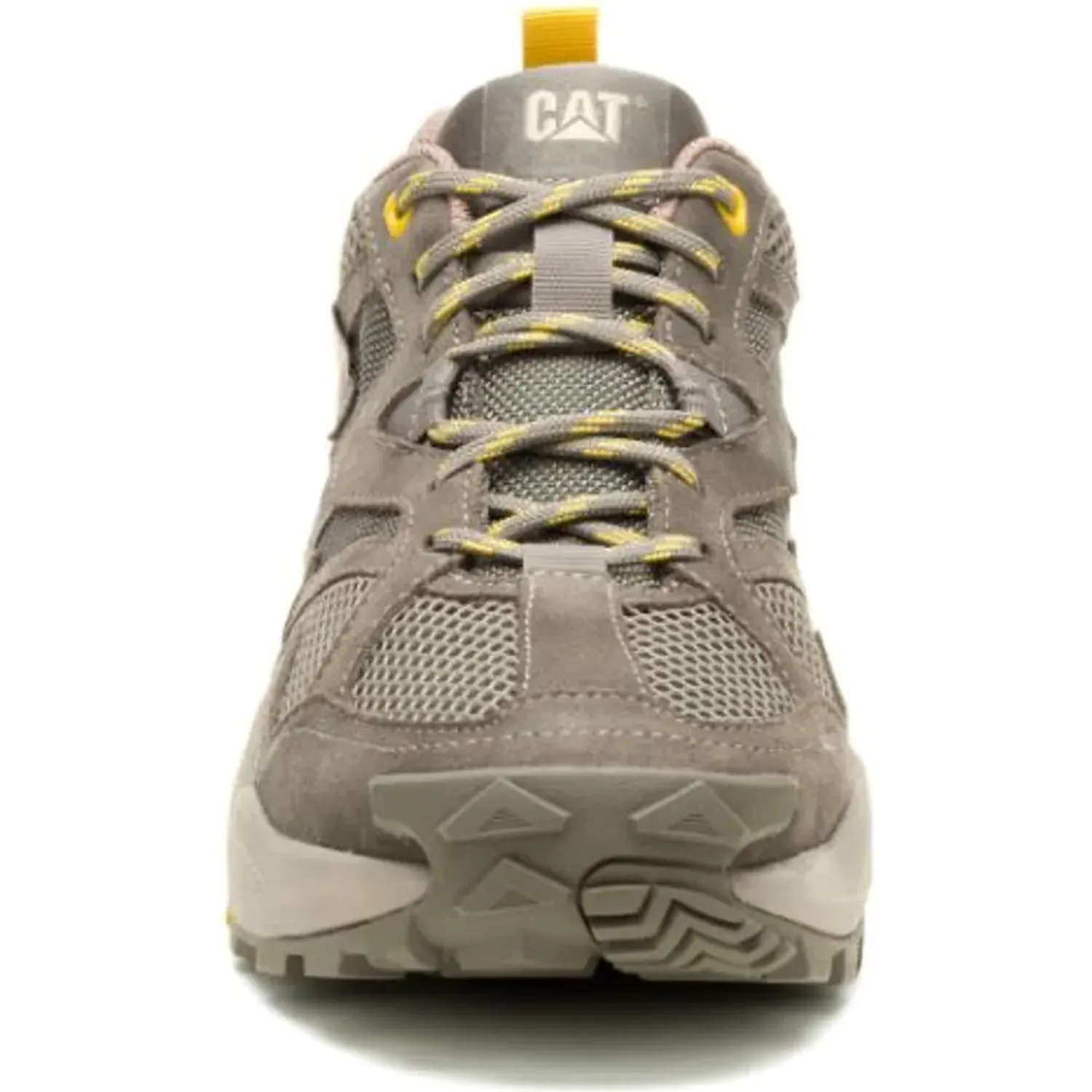 Zapatillas Cat Urbanas Hombre Grapple Suede Mesh color verde | Platanitos
