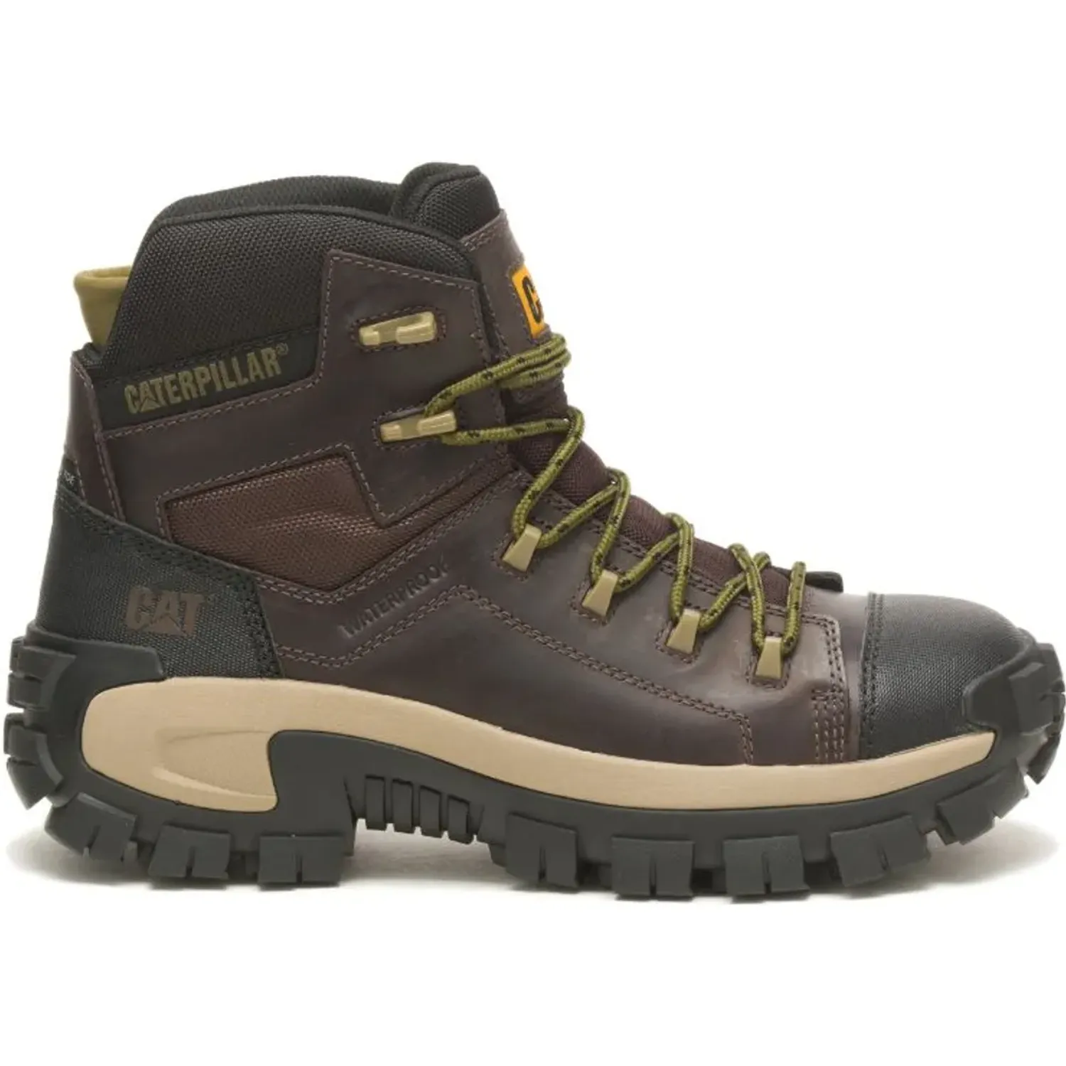 CAT Zapato Cat Botin Industrial Hombre Invader Hiker Wp Ct color café | Platanitos
