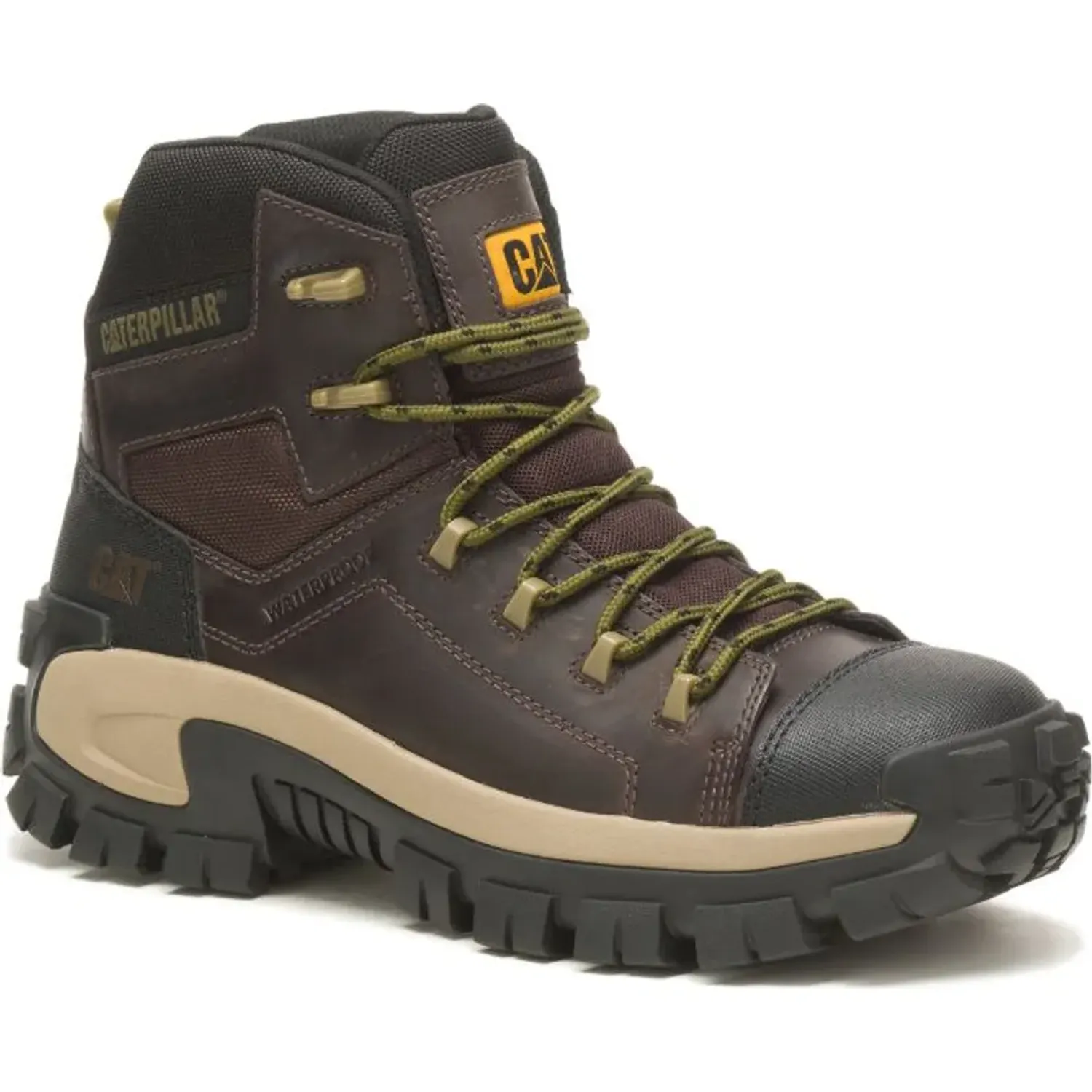 CAT Zapato Cat Botin Industrial Hombre Invader Hiker Wp Ct color café | Platanitos