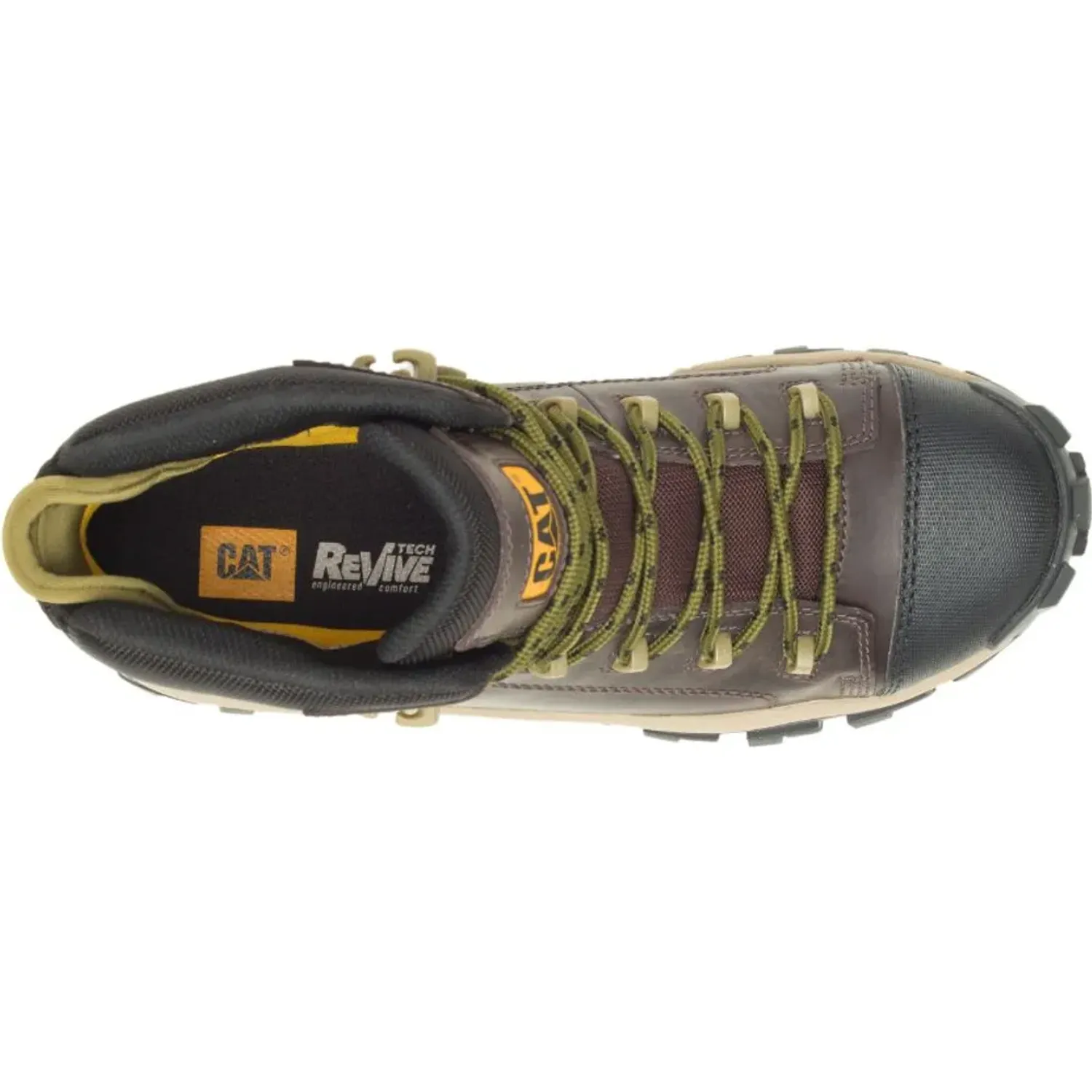 CAT Zapato Cat Botin Industrial Hombre Invader Hiker Wp Ct color café | Platanitos