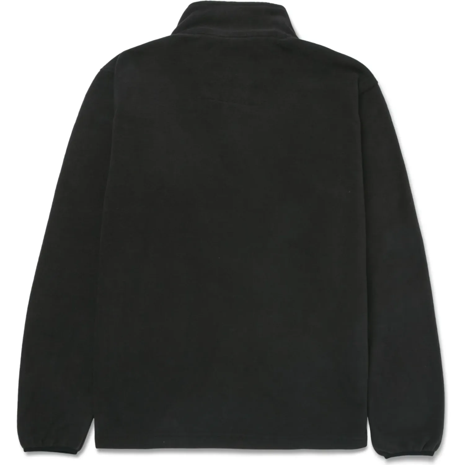 Polera Cat Deportiva Hombre Microfleece Quarter Zip color negro | Platanitos