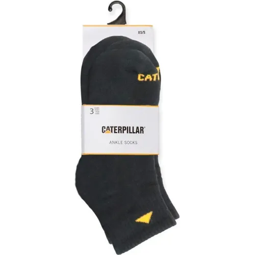 Pack Cat De 3 Medias Hombre Ankle Sock color negro | Platanitos