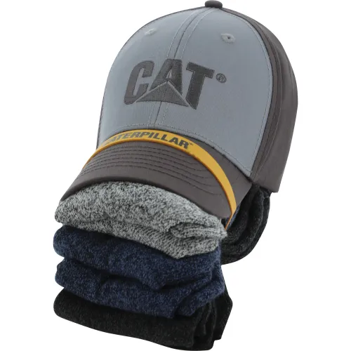 CAT Gorro Hombre + Pack De 6 Medias