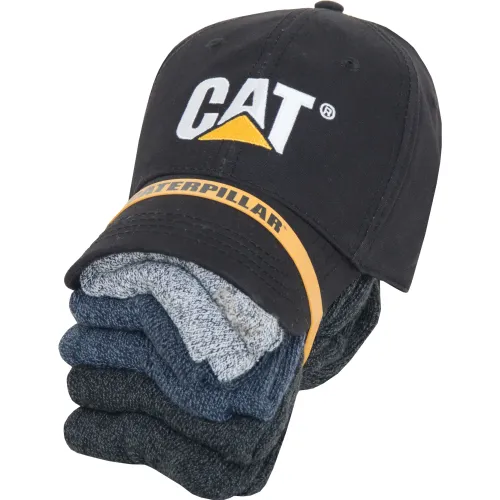CAT Gorro Hombre + Pack De 6 Medias