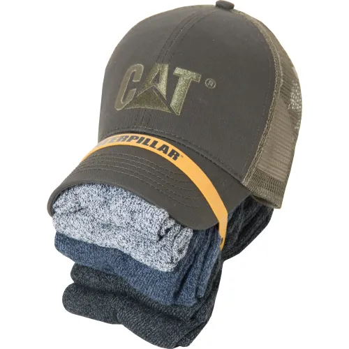 CAT Gorro Hombre + Pack De 6 Medias