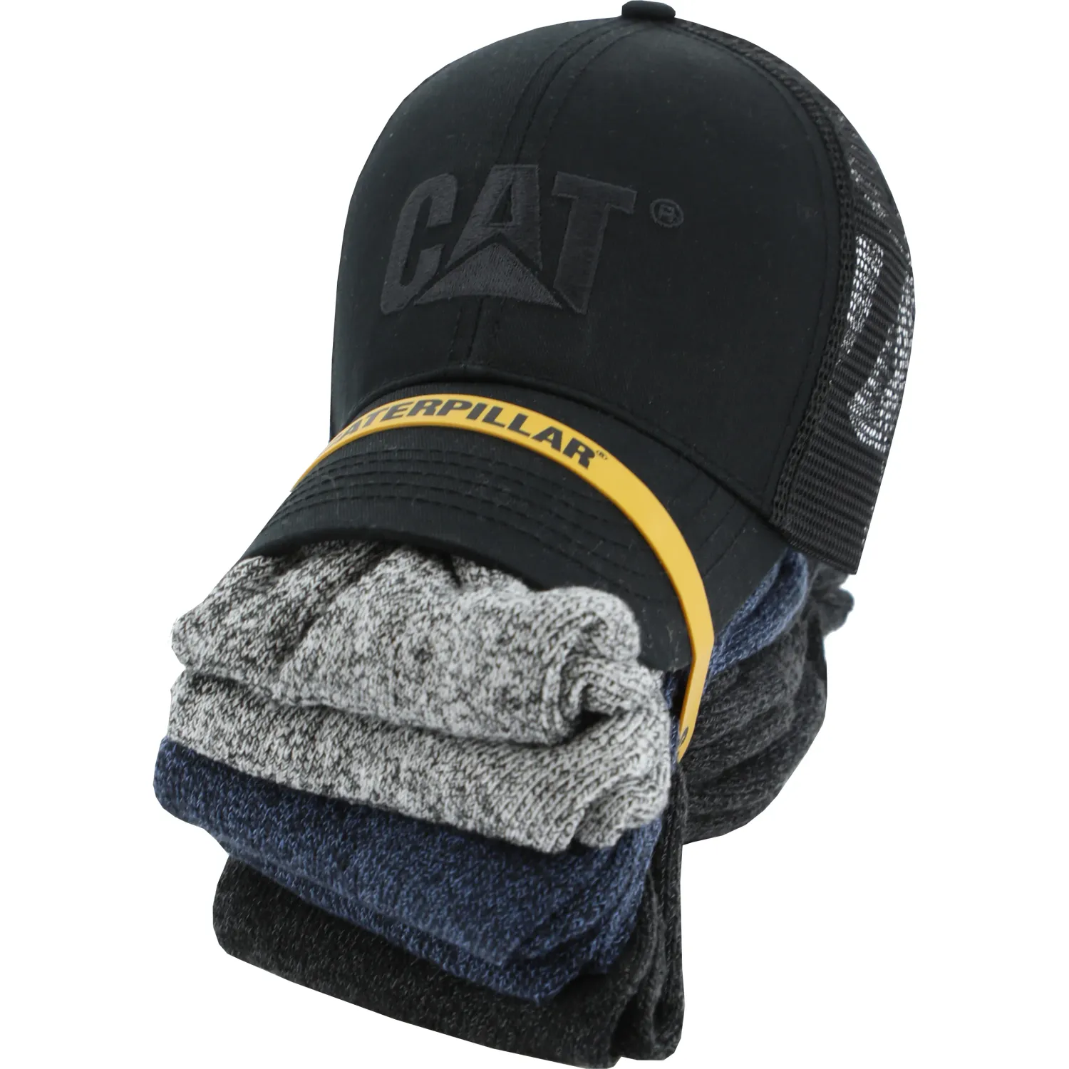 Gorro Cat Hombre + Pack De 6 Medias color negro | Platanitos
