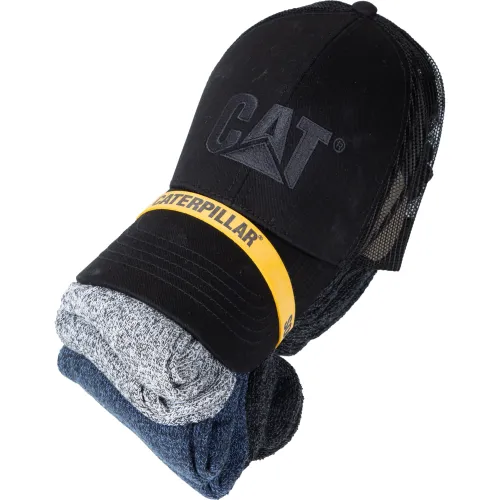 CAT Gorro Hombre + Pack De 6 Medias