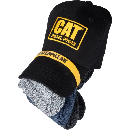 CAT Gorro Hombre + Pack De 6 Medias