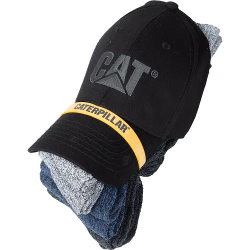 CAT Gorro Hombre + Pack De 6 Medias