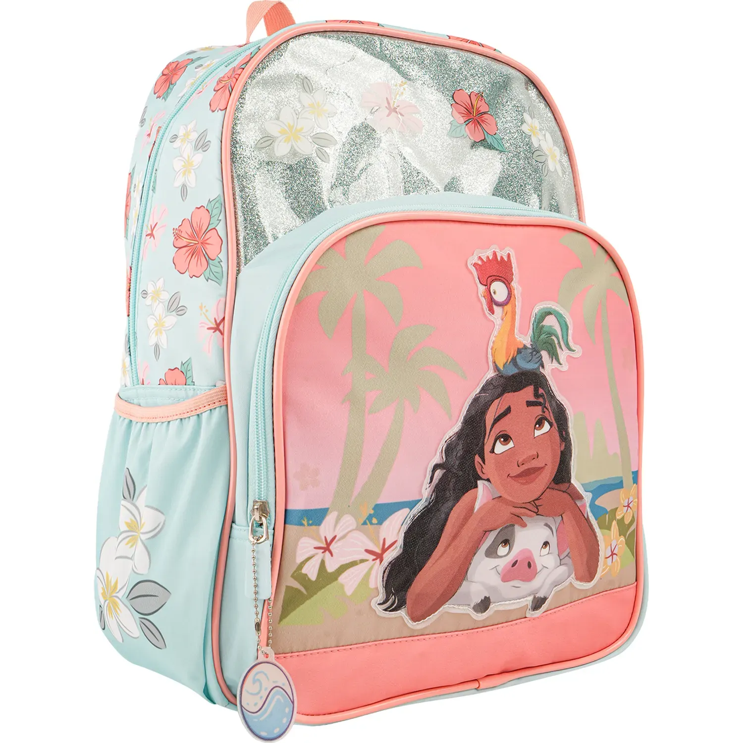Mochila Moana Moana 2 Colección A B26 color rosado / celeste | Platanitos
