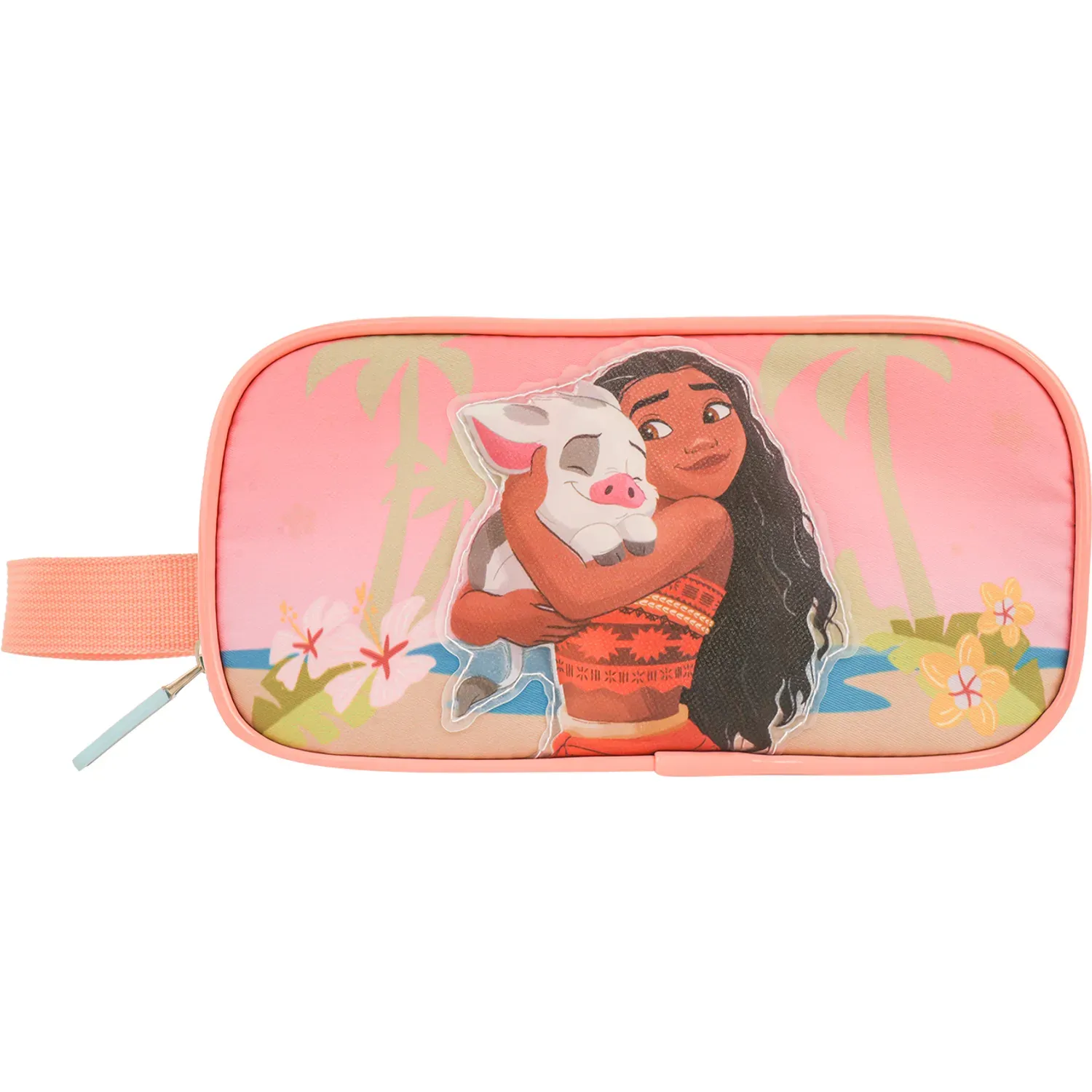 Cartuchera Moana Org. Moana 2 Colección A B26 color rosado / celeste | Platanitos
