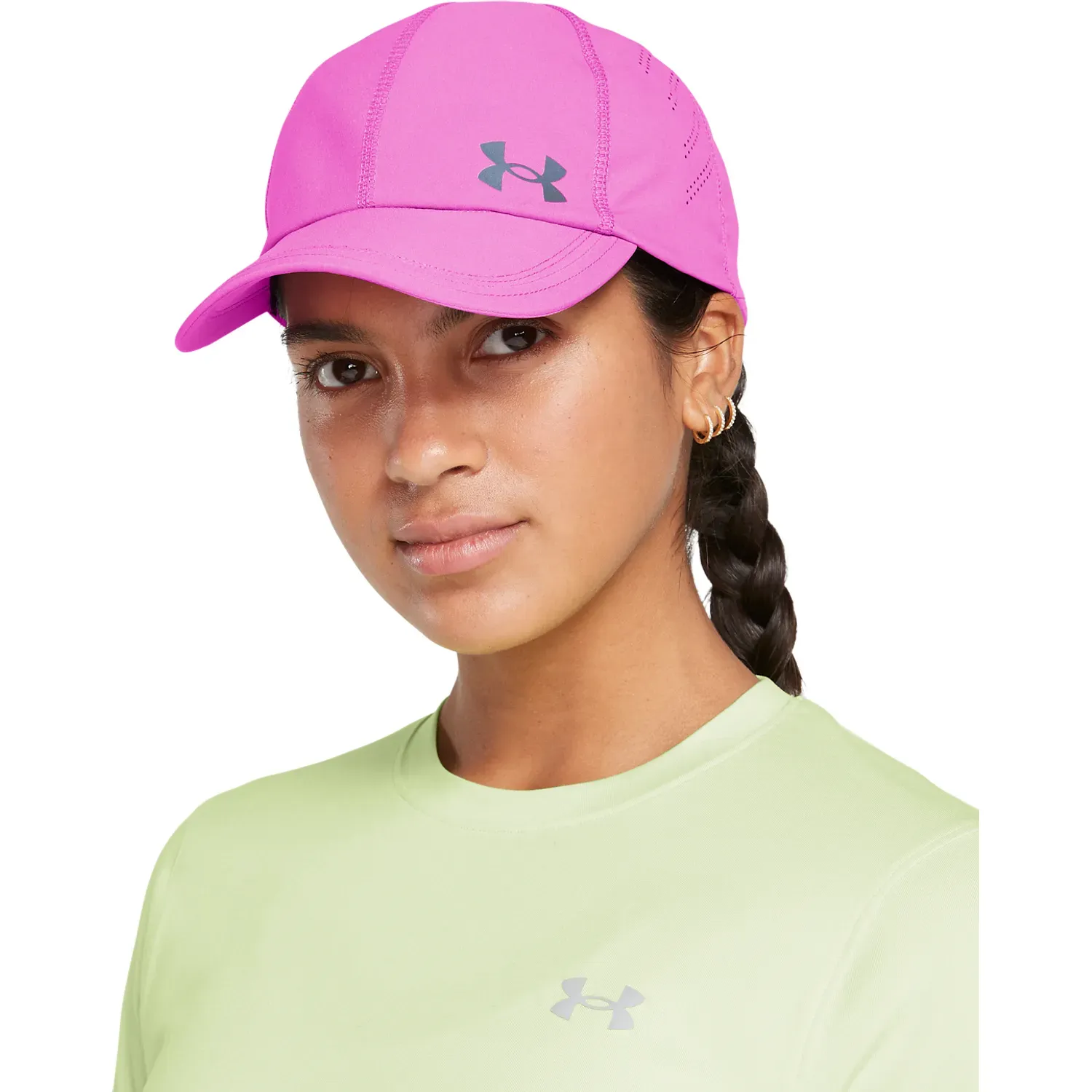 Gorra Under Armour Running Mujer Iso-Chill Launch color morado | Platanitos