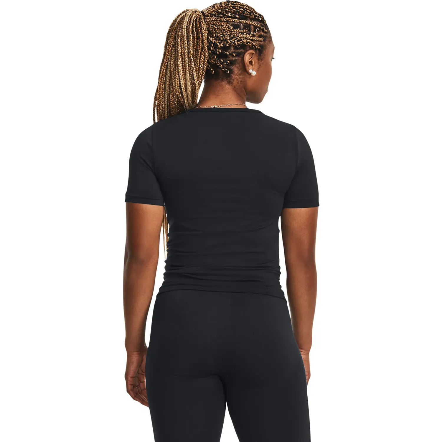 Polo Under Armour Training Mujer Vanish Seamless color negro | Platanitos