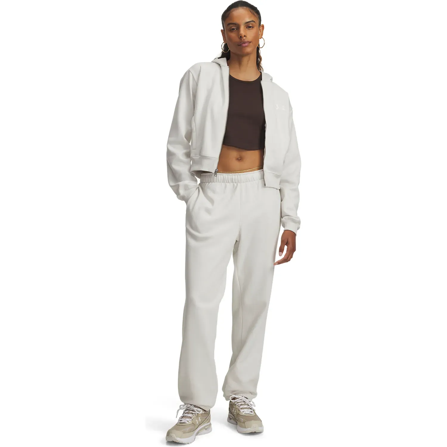 Under Armour Pantalon Under Armour Deportivo Mujer Vida Flc Jogger color beige | Platanitos