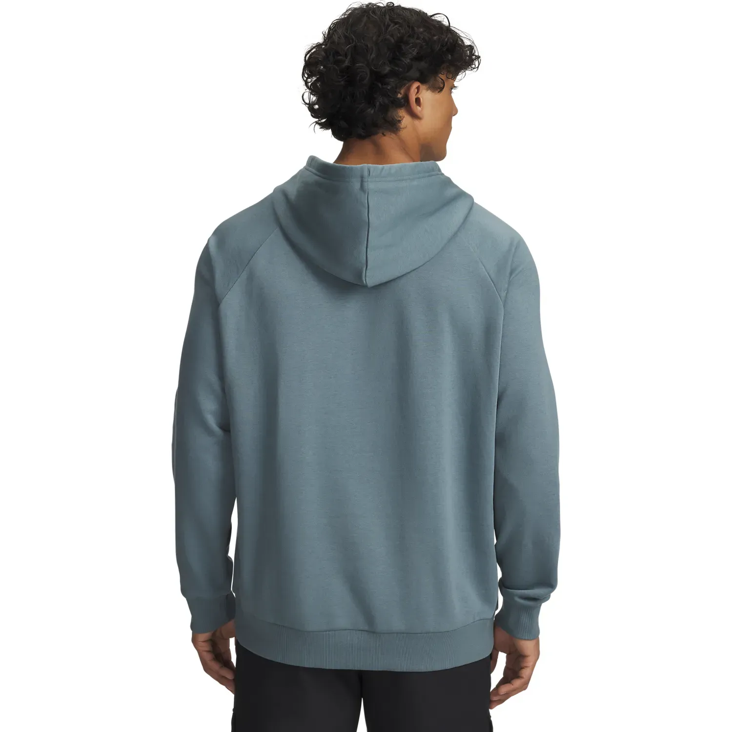 Polera Under Armour Training Hombre Rival Fleece Logo color verde | Platanitos