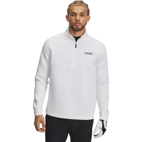 Hombre Under Armour Blanco Polera Deportiva Hombre Drive Pro Hybrid Hz