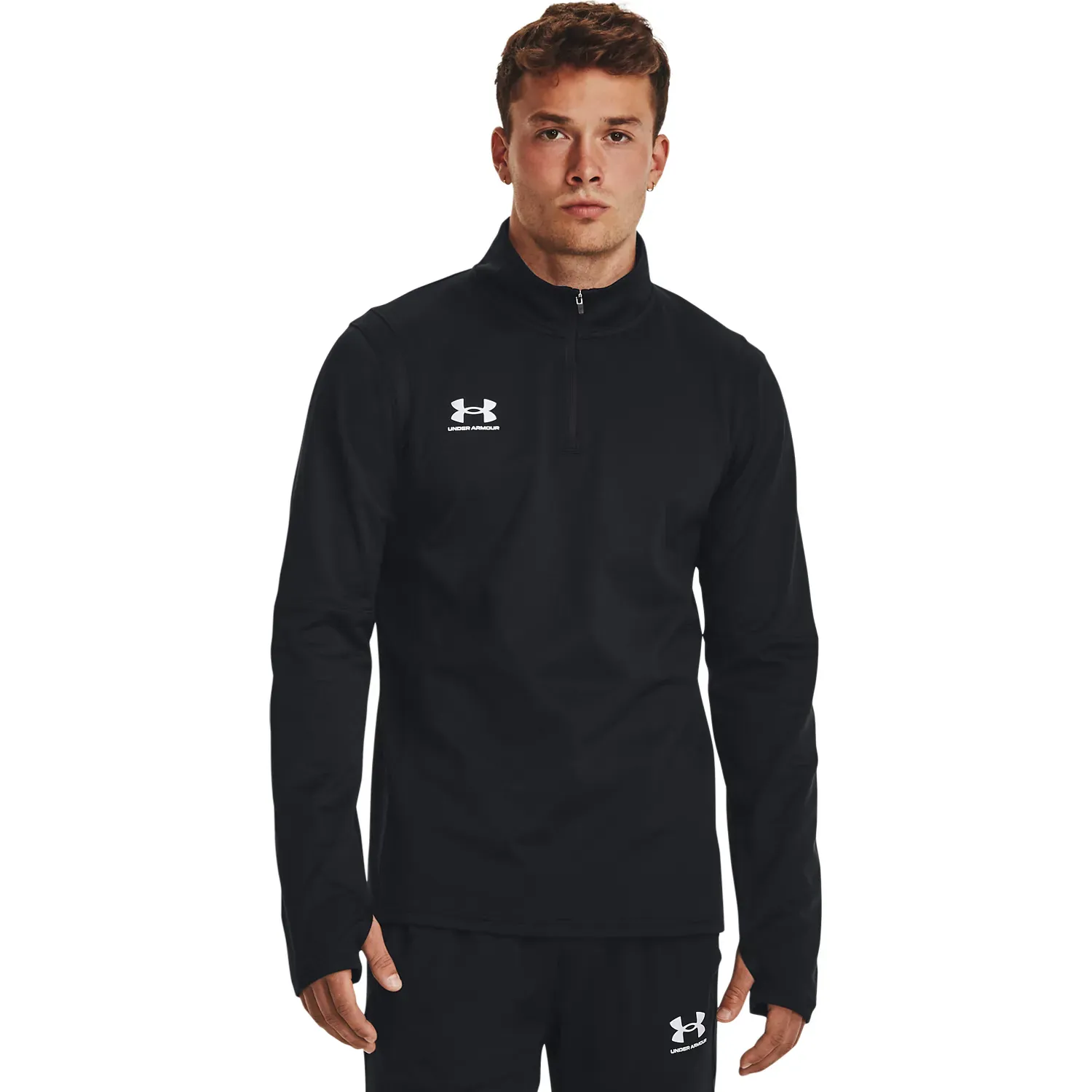 Under Armour Polera Under Armour Deportiva Hombre Ms Ch. Midlayer color negro | Platanitos